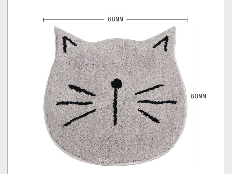 Cute Nordic Cartoon Cat Absorbent Mat