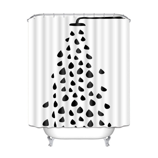 Thick Series Polyester Waterproof Shower Curtain