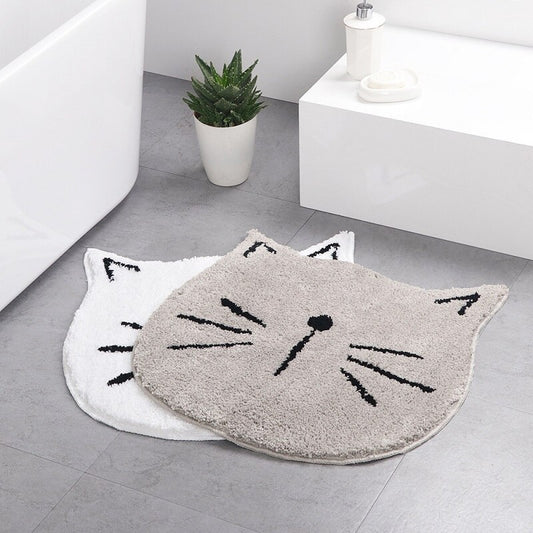 Cute Nordic Cartoon Cat Absorbent Mat