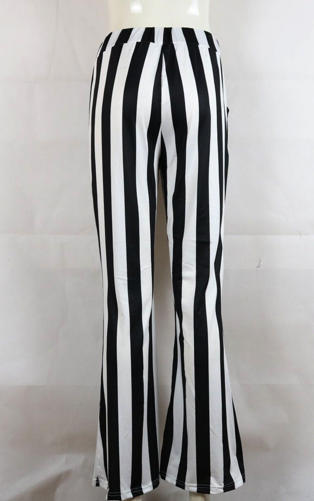 Hot Striped Micro Lama Fall trousers with Fashion Bell Bottom