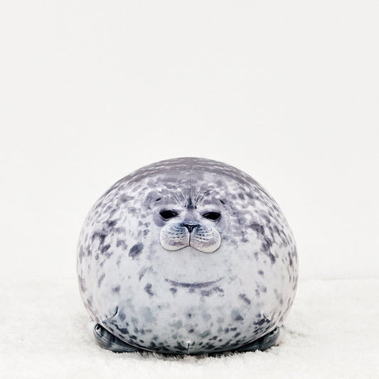 Realistic Osaka Seal Print Pillow with Unique Shape