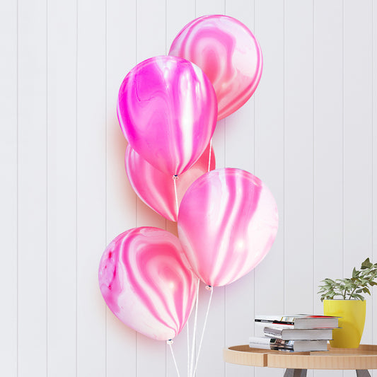 100 Piece Marble Design Decorative Party Balloons